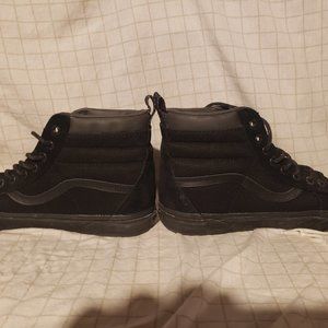 Men's Vans black on black waterproof sneakers